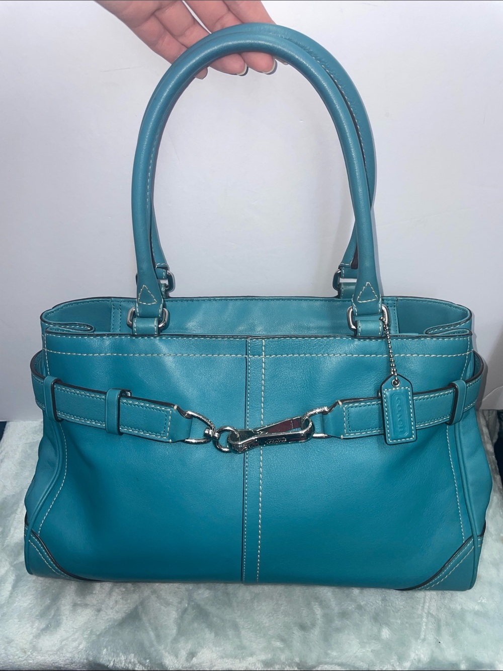 Coach ‘Hampton’ Leather Satchel